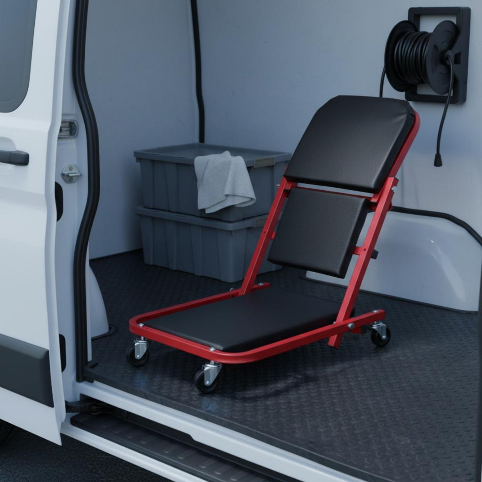 Heavy Equipment Repair - Asiento de mecánico plegable 2 en