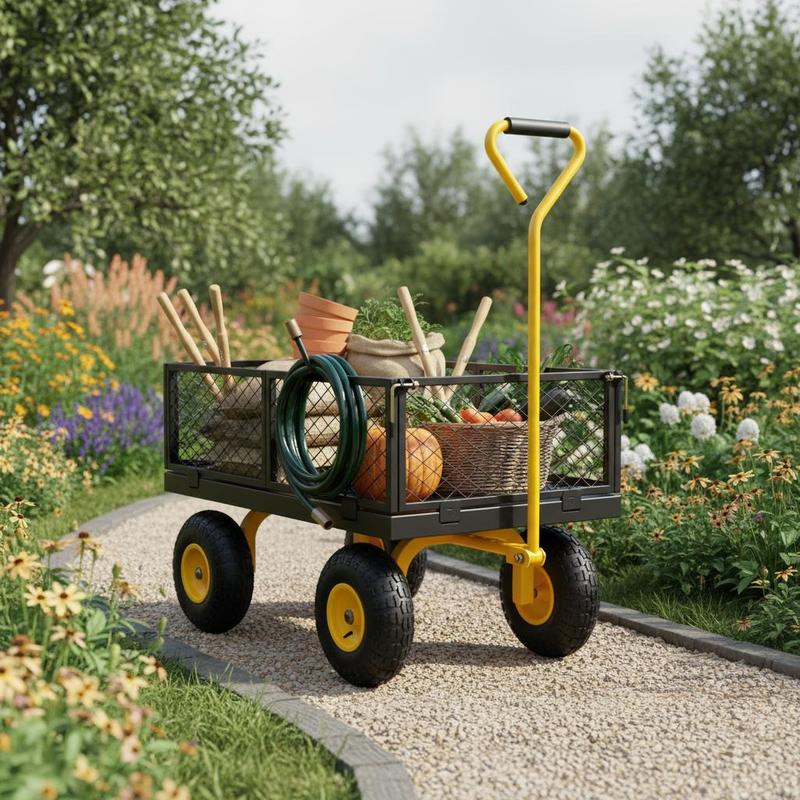 Carretilla de Jardín de Acero  - Heavy Equipment Yard reseña y precio