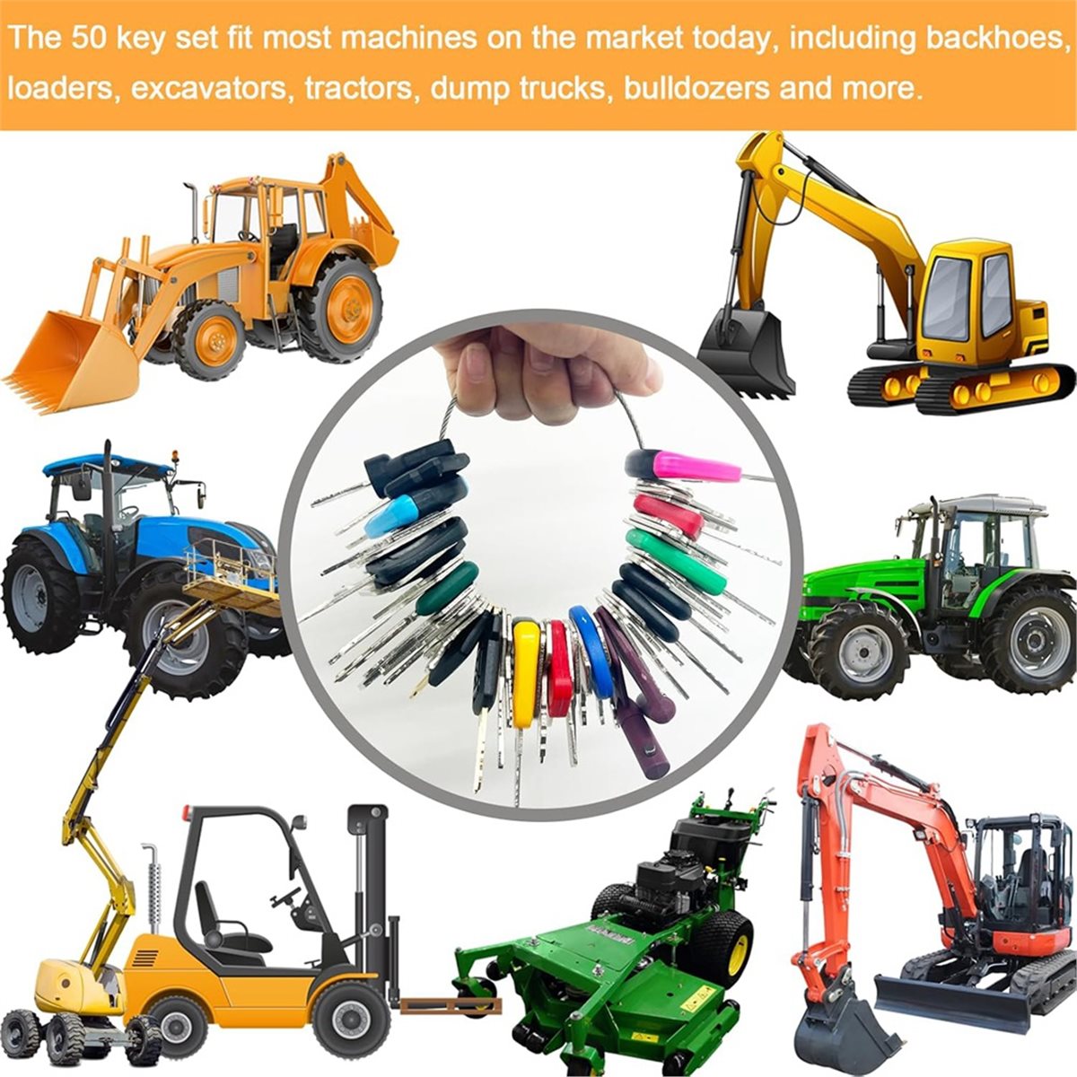 Juego de 50 Llaves Maestras pa - Heavy Equipment Keys Master Set reseña y precio