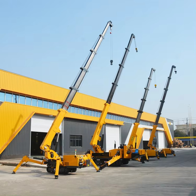 Grúa Araña Hidráulica de 8T, M - Heavy Equipment In Construction reseña y precio